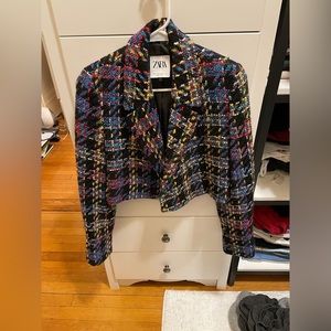 Cropped Zara Blazer (size S)